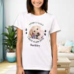 Camiseta Cachorro Engraçado Lover Foto Personalizada de Pet<br><div class="desc">Desculpe, não posso ter planos com meu cachorro! Surpreenda seu amante favorito de cachorro para o aniversário, Dia de as mães ou Natal com esta super fofinha camiseta personalizada de fotos. Personalize esta camisa de amante de cachorro com a foto favorita do seu cachorro, e o nome. Esta camisa de...</div>