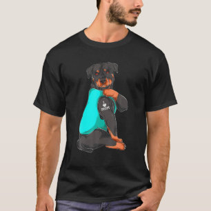 Camiseta Cachorro Engraçado Mãe Rottweiler Eu Amo Mamãe Tat