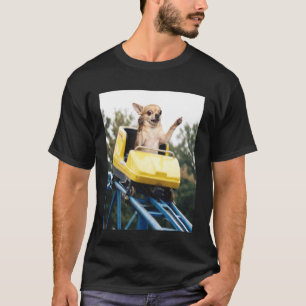 Camiseta Cachorro Engraçado Montanha-Russa Meme Gráfico Bob
