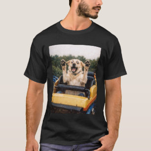 Camiseta Cachorro Engraçado Montanha-Russa Meme Gráfico Bob