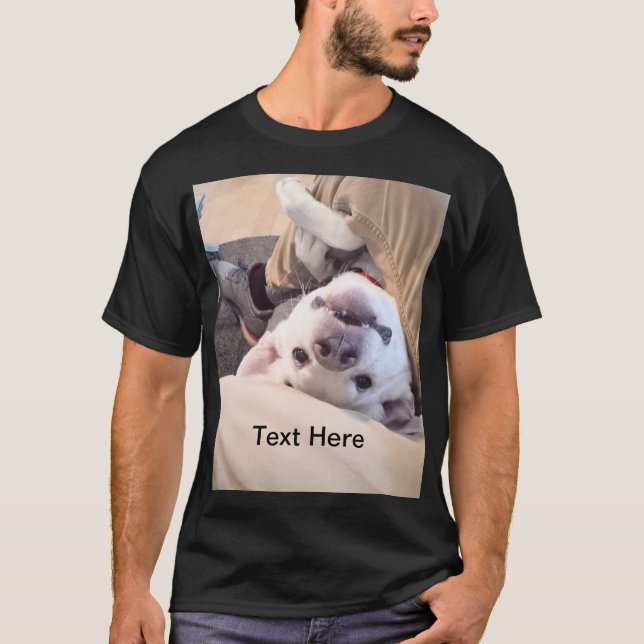 Camiseta Cachorro Engraçado Não Será Ignorado Foto Fotográf (Frente)