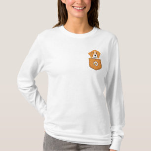 Camiseta Cachorro Engraçado No Bolso