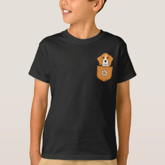 Camiseta Cachorro Engraçado No Bolso