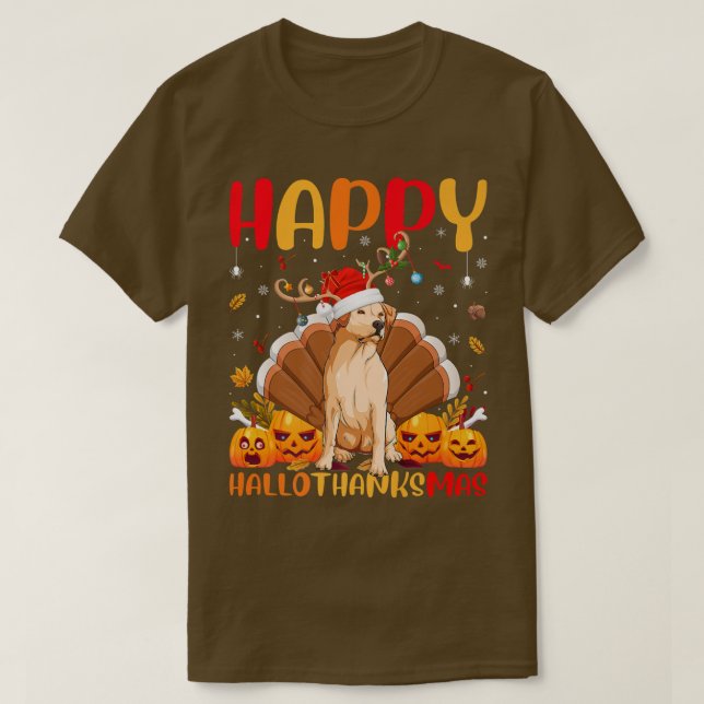Camiseta Cachorro Engraçado, Ouro Feliz, Cachorro De Retrie (Frente do Design)