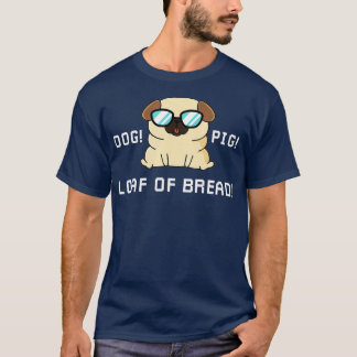 Camiseta Cachorro Engraçado Pão de pão robôs e cachorros
