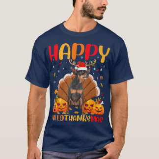 Camiseta Cachorro Engraçado Pão Feliz Miniatura Pinscher Ca
