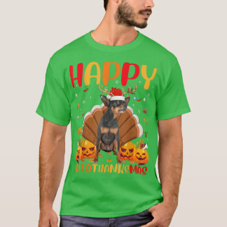 Camiseta Cachorro Engraçado Pão Feliz Miniatura Pinscher Ca