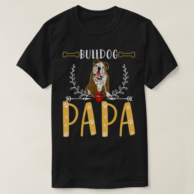 Camiseta Cachorro Engraçado Papá, Cachorros De Amor Bonitos (Frente do Design)