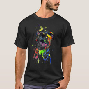 Camiseta Cachorro engraçado Pit Bull Terrier Pai Mãe Menino