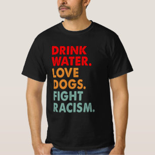 Camiseta Cachorro Engraçado Tomar Água Bebida Cachorros Com
