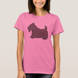 Camiseta Cachorro Escocês Terrier Escocês Rosa