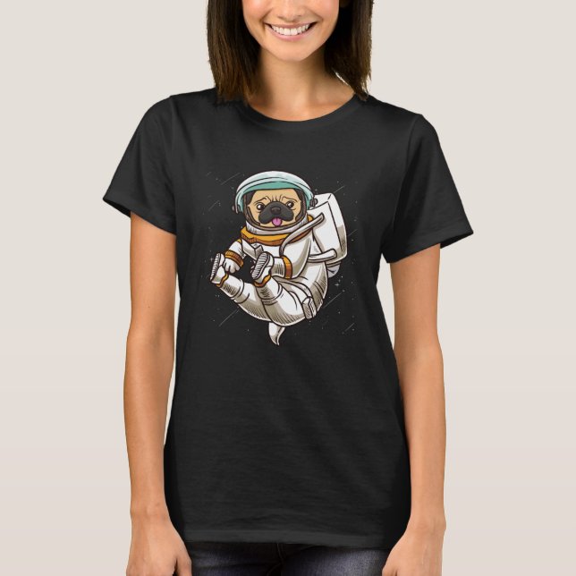 Camiseta Cachorro Espacial Externo (Frente)