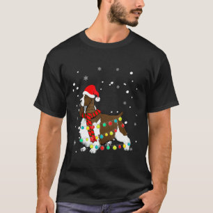 Camiseta Cachorro Espanhol de Campo Cachorro Papai Noel Cac