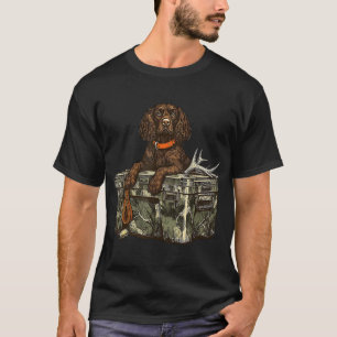 Camiseta Cachorro Espanhol De Campo Com Deer Antler