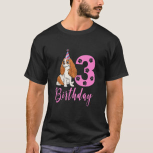 Camiseta Cachorro Espanhol Gato Americano Bonito aniversári