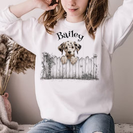 Camiseta Cachorro Espiando Personalizável