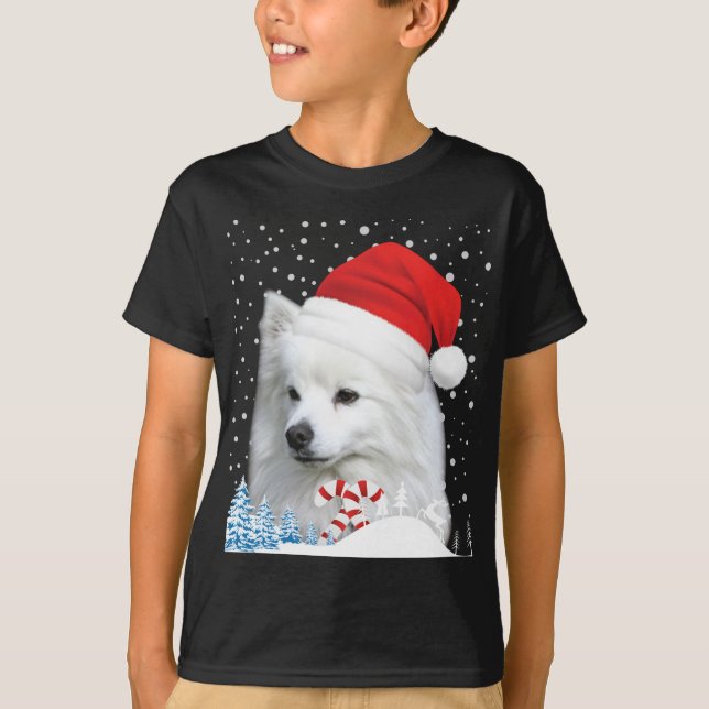 Camiseta Cachorro esquimó americano Suor de Natal Feio (Frente)