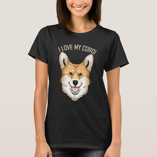 Camiseta Cachorro Eu Amo Meu Corgô (Frente)