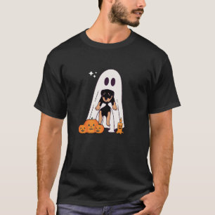 Camiseta Cachorro Fantasma Cachorro Bonito Vestido Como Fan