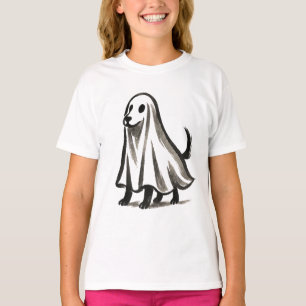 Camiseta Cachorro Fantasma Disfarçado – Estilo Tinta de Hal