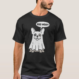 Camiseta Cachorro Fantasma Divertido do Bulldog Francês no