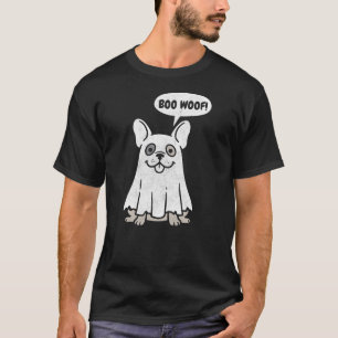 Camiseta Cachorro Fantasma Divertido do Bulldog Francês no