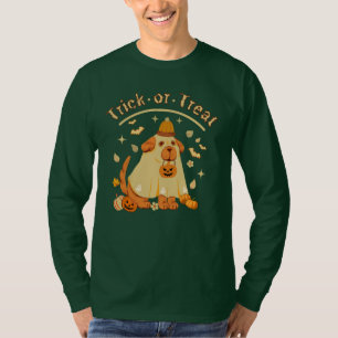 Camiseta Cachorro Fantasma Ghost Retro Spooky Dia de as Bru