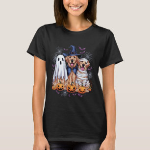 Camiseta Cachorro Fantasma Golden Retriever Halloween Golde