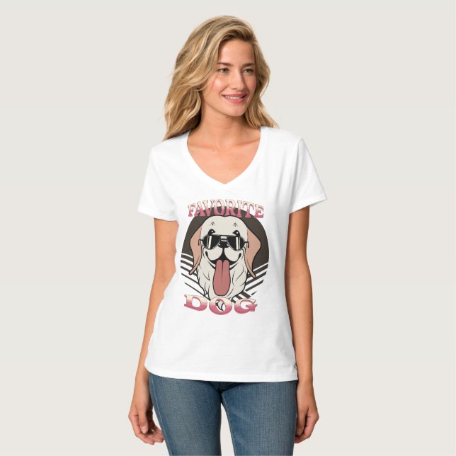 Camiseta Cachorro favorito, gracinha e pai (Frente Completa)