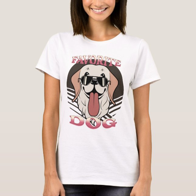 Camiseta Cachorro favorito, gracinha e pai (Frente)