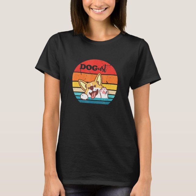 Camiseta Cachorro Feliz Corgi Agosto Cães Cachorrinhos (Frente)