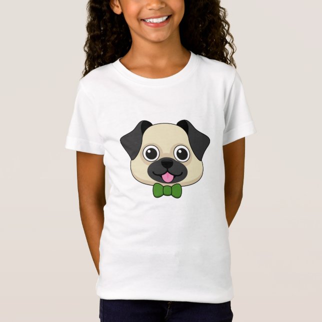 Camiseta Cachorro Feliz e Bonito com Papillon (Frente)
