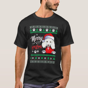 Camiseta Cachorro Feliz Natal - Patinhas Engraçadas de Cach