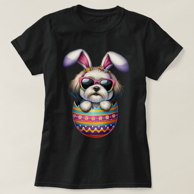 Camiseta Cachorro Felz pascoa Cachorro Pai Cachorro Cachorr (Frente do Design)