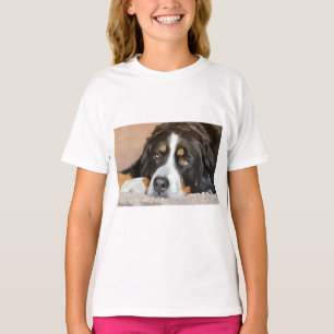 Camiseta Cachorro, fêmea, cão de montanha Bernese