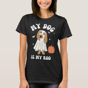 Camiseta Cachorro Feminino É Boo Para Vibrações De Hallowee