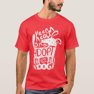 Camiseta Cachorro Fique Calmo E Adote Um Cachorro Proprietá