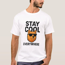 Camiseta Cachorro Fique Fresco em Todo Lugar