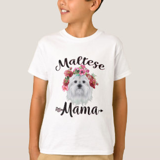 Camiseta Cachorro | Flores De Cachorro Maltesas, Florais