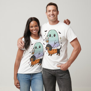 Camiseta Cachorro Fofinho Dachshund Café Fantasma Fantasi