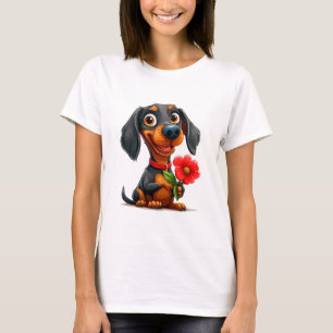 Camiseta Cachorro fofo do Dia dos Namorados