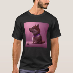 Camiseta Cachorro Fofo e Felpudo Shiba Inu Husky Sheepdog P