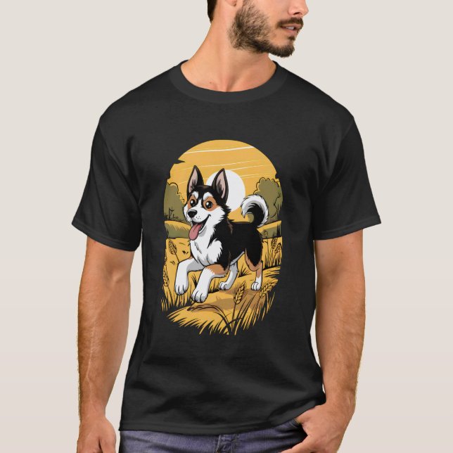 Camiseta Cachorro Fofo Huskies Cachorrinhos (Frente)