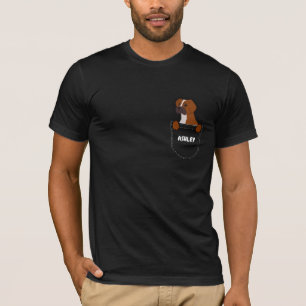 Camiseta Cachorro fofo Pocket Boxer