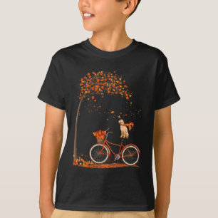 Camiseta Cachorro Folha outono outono Vendedor de Ouros de
