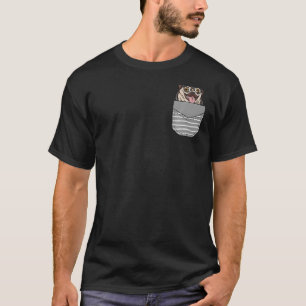 Camiseta Cachorro fones de ouvido Pug In Pocket Premium