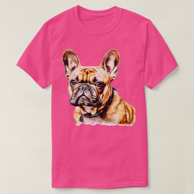 Camiseta Cachorro Francês (Frente do Design)