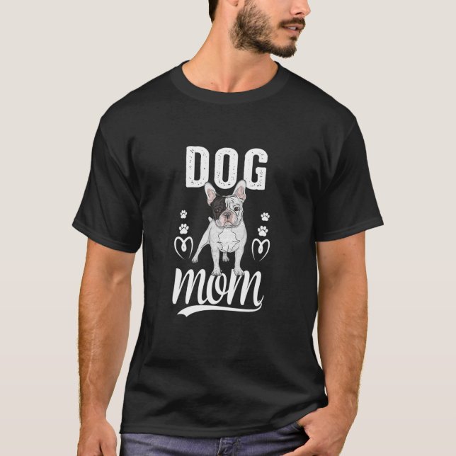 Camiseta Cachorro francês bonito Mãe (Frente)