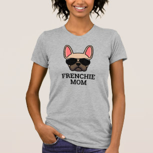 Camiseta Cachorro Francês Cachorro Francês Fawn Luz Mãe