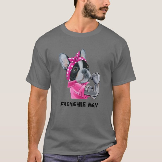 Camiseta Cachorro Francês Cachorro Francês Francês Mãe Cach (Frente)